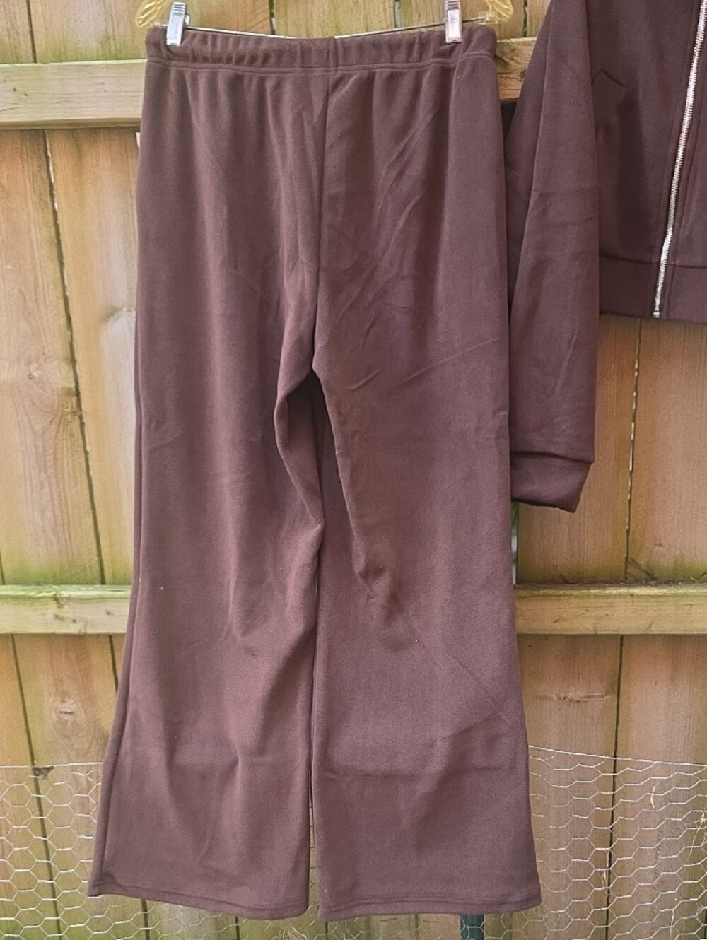 Brown Lounge Pants & Zip Jacket Set - Picture 3 of 5